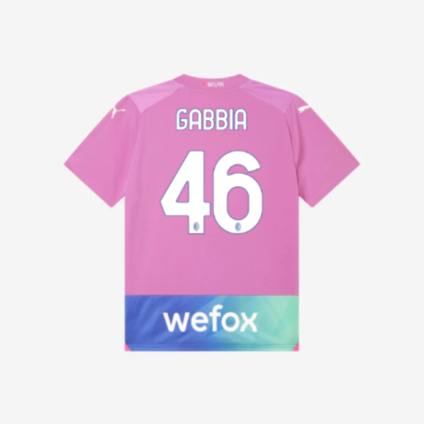 milan third 202324 kids  jersey – 46 matteo gabbia Collection - Official AC Milan Kits