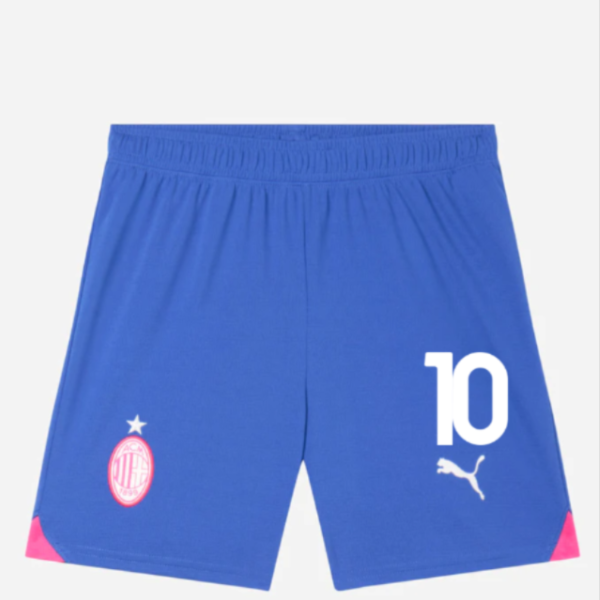 milan third 202324 kids shorts – 10 rafael leão Collection - Official AC Milan Kits