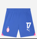 milan third 202324 kids shorts – 17 noah okafor Collection - Official AC Milan Kits