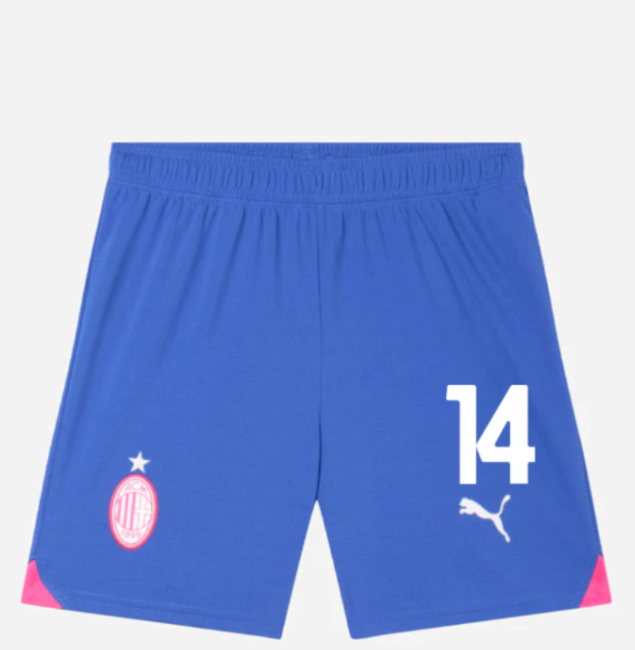 milan third 202324 kids shorts shorts replica jr – 14 tijjani reijnders Collection - Official AC Milan Kits