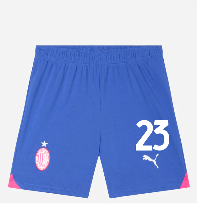 milan third 202324 kids shorts shorts replica jr – 23 fikayo tomori Collection - Official AC Milan Kits