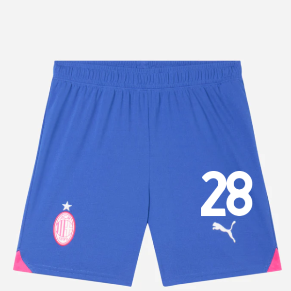 milan third 202324 kids shorts shorts replica jr – 28 malick thiaw Collection - Official AC Milan Kits