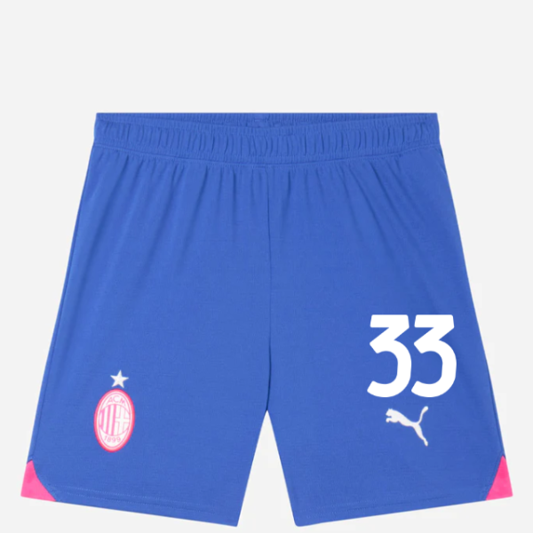 milan third 202324 kids shorts shorts replica jr – 33 davide bartesaghi Collection - Official AC Milan Kits