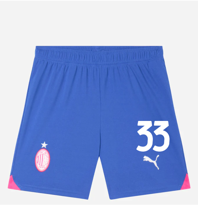 milan third 202324 kids shorts shorts replica jr – 33 davide bartesaghi Collection - Official AC Milan Kits