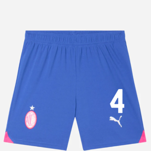 milan third 202324 kids shorts shorts replica jr – 4 ismaël bennacer Collection - Official AC Milan Kits