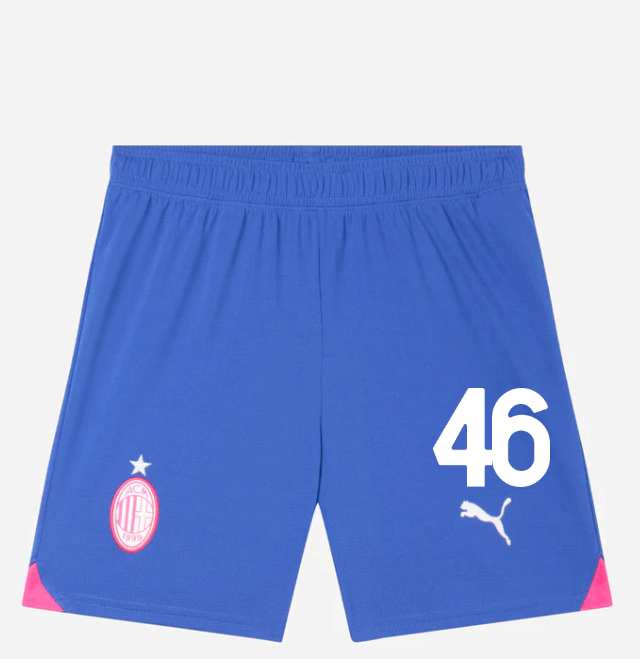 milan third 202324 kids shorts shorts replica jr – 46 matteo gabbia Collection - Official AC Milan Kits