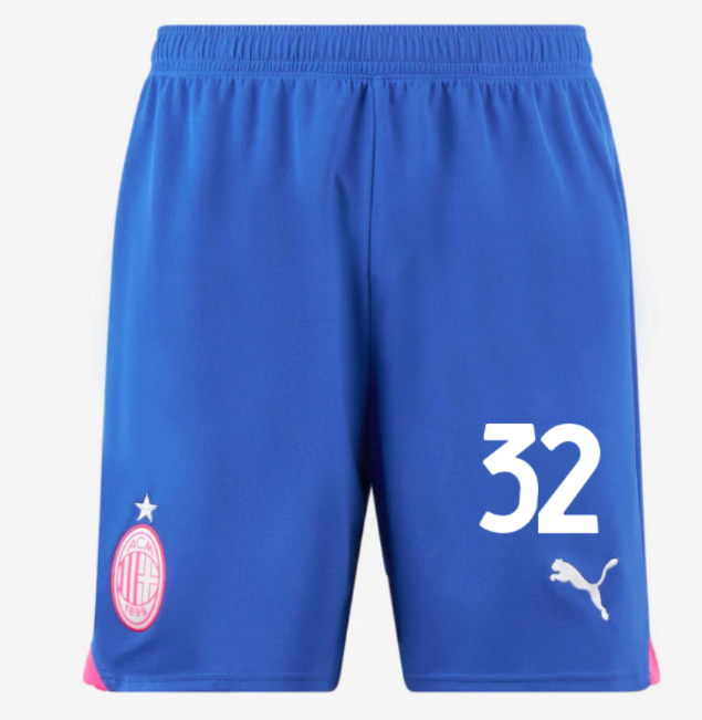 milan third 202324 shorts – 32 tommaso pobega Collection - Official AC Milan Kits