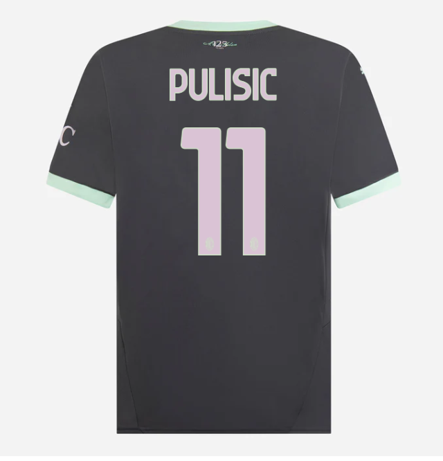 milan third 202425 jersey – 11 christian pulisic Collection - Official AC Milan Kits