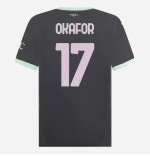 milan third 202425 jersey – 17 noah okafor Collection - Official AC Milan Kits