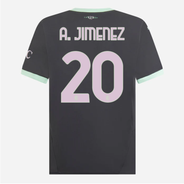 milan third 202425 jersey – 20 alejandro jimenez Collection - Official AC Milan Kits