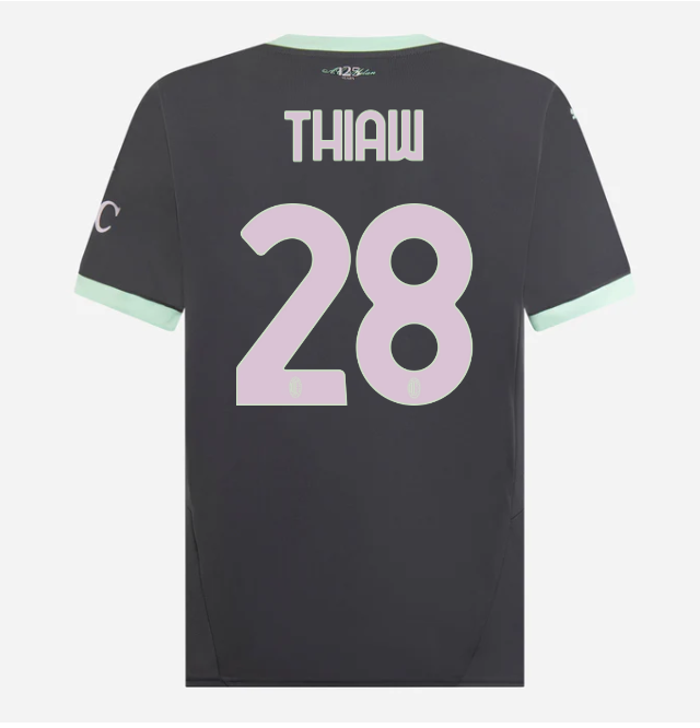 milan third 202425 jersey – 28 malick thiaw Collection - Official AC Milan Kits