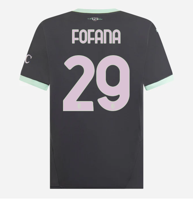 milan third 202425 jersey – 29 youssouf fofana Collection - Official AC Milan Kits