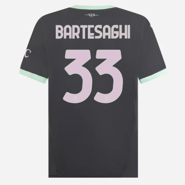 milan third 202425 jersey – 33 davide bartesaghi Collection - Official AC Milan Kits