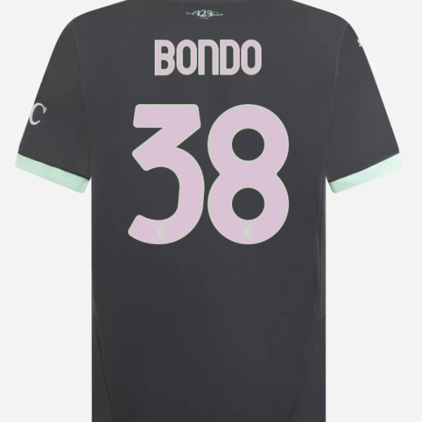 milan third 202425 jersey – 38 warren bondo Collection – Official AC Milan Kits Collection - Official AC Milan Kits