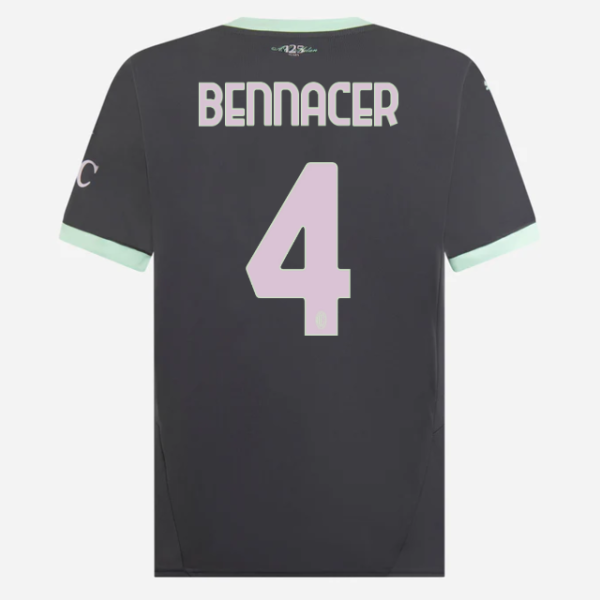 milan third 202425 jersey – 4 ismaël bennacer Collection - Official AC Milan Kits