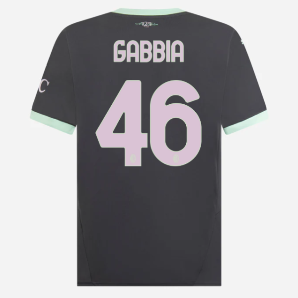 milan third 202425 jersey – 46 matteo gabbia Collection - Official AC Milan Kits