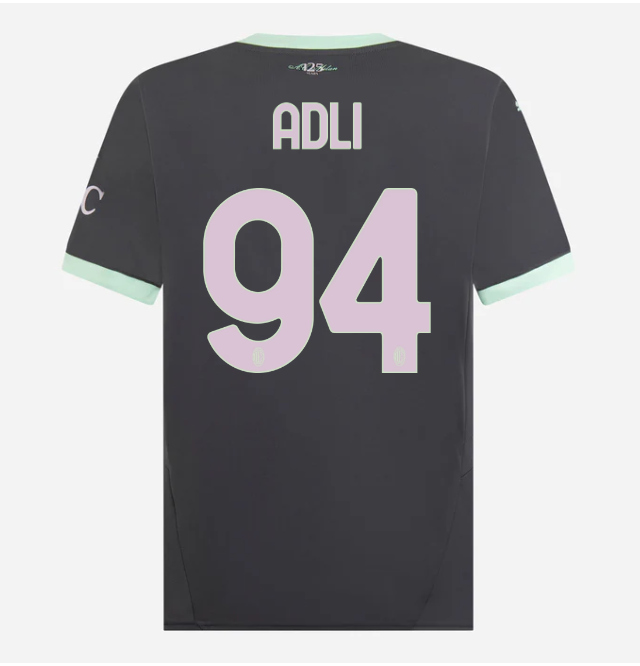milan third 202425 jersey – 94 yacine adli Collection – Official AC Milan Kits Collection - Official AC Milan Kits
