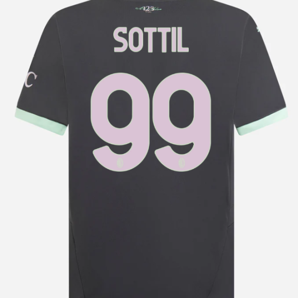 milan third 202425 jersey – 99 riccardo sottil Collection – Official AC Milan Kits Collection - Official AC Milan Kits
