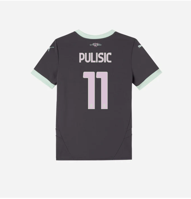 milan third 202425 kids jersey – 11 christian pulisic Collection – Official AC Milan Kits Collection - Official AC Milan Kits