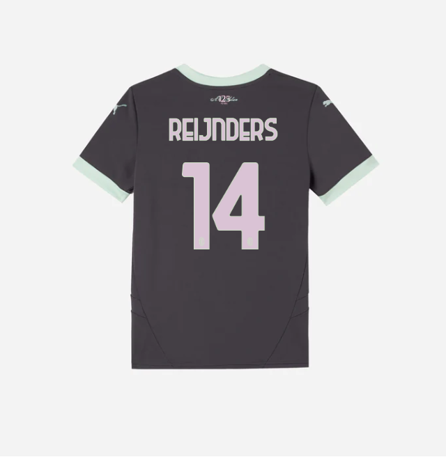 milan third 202425 kids jersey – 14 tijjani reijnders Collection – Official AC Milan Kits Collection - Official AC Milan Kits