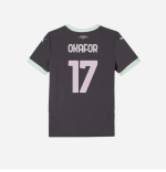 milan third 202425 kids jersey – 17 noah okafor Collection – Official AC Milan Kits Collection - Official AC Milan Kits