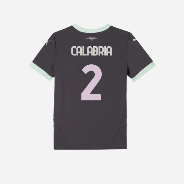 milan third 202425 kids jersey – 2 davide calabria Collection – Official AC Milan Kits Collection - Official AC Milan Kits