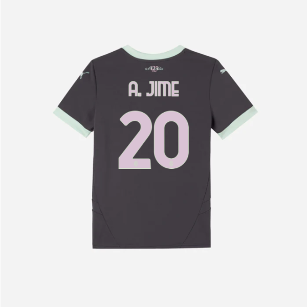 milan third 202425 kids jersey – 20 alejandro jimenez Collection – Official AC Milan Kits Collection - Official AC Milan Kits