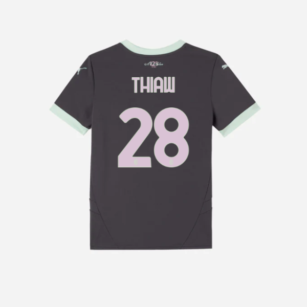 milan third 202425 kids jersey – 28 malick thiaw Collection – Official AC Milan Kits Collection - Official AC Milan Kits