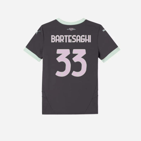 milan third 202425 kids jersey – 33 davide bartesaghi Collection – Official AC Milan Kits Collection - Official AC Milan Kits