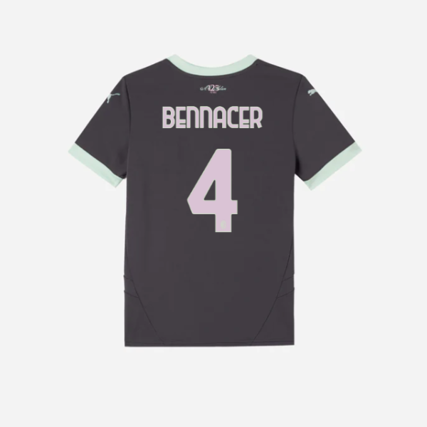 milan third 202425 kids jersey – 4 ismaël bennacer Collection – Official AC Milan Kits Collection - Official AC Milan Kits
