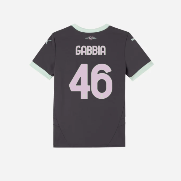 milan third 202425 kids jersey – 46 matteo gabbia Collection – Official AC Milan Kits Collection - Official AC Milan Kits