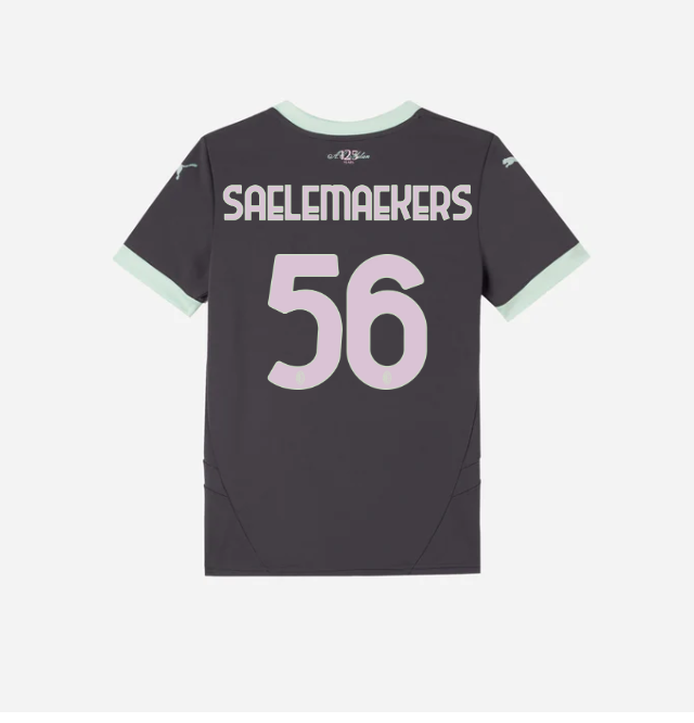 milan third 202425 kids jersey – 56 alexis saelemaekers Collection – Official AC Milan Kits Collection - Official AC Milan Kits