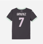milan third 202425 kids jersey – 7 santiago gimenez Collection – Official AC Milan Kits Collection - Official AC Milan Kits