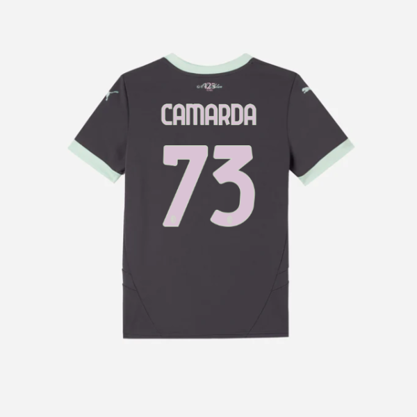 milan third 202425 kids jersey – 73 francesco camarda Collection – Official AC Milan Kits Collection - Official AC Milan Kits