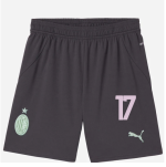 milan third 202425 kids shorts – 17 noah okafor Collection – Official AC Milan Kits Collection - Official AC Milan Kits