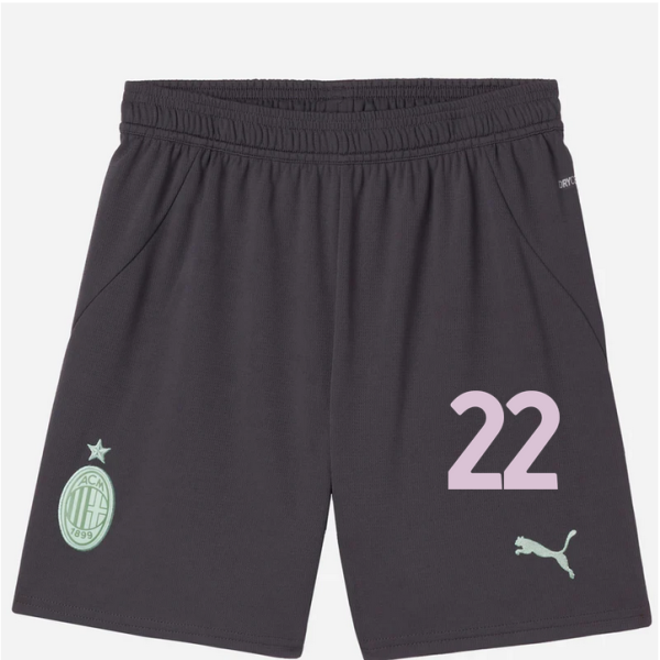 milan third 202425 kids shorts – 22 emerson royal Collection – Official AC Milan Kits Collection - Official AC Milan Kits