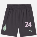 milan third 202425 kids shorts – 24 alessandro florenzi Collection – Official AC Milan Kits Collection - Official AC Milan Kits