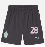 milan third 202425 kids shorts – 28 malick thiaw Collection – Official AC Milan Kits Collection - Official AC Milan Kits