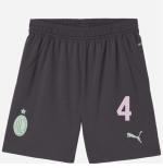 milan third 202425 kids shorts – 4 ismaël bennacer Collection – Official AC Milan Kits Collection - Official AC Milan Kits