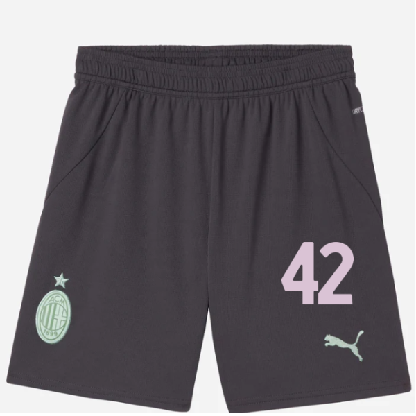 milan third 202425 kids shorts – 42 filippo terracciano Collection – Official AC Milan Kits Collection - Official AC Milan Kits