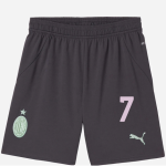milan third 202425 kids shorts – 7 santiago gimenez Collection – Official AC Milan Kits Collection - Official AC Milan Kits