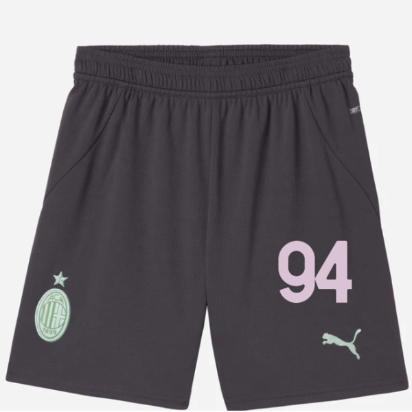 milan third 202425 kids shorts – 94 yacine adli Collection – Official AC Milan Kits Collection - Official AC Milan Kits