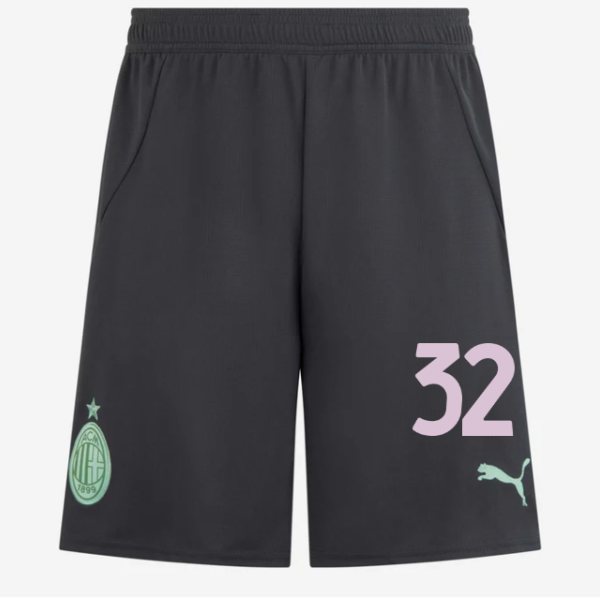 milan third 202425 shorts – 32 tommaso pobega Collection – Official AC Milan Kits Collection - Official AC Milan Kits