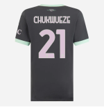 milan third 202425 woman jersey – 21 samuel chukwueze Collection – Official AC Milan Kits Collection - Official AC Milan Kits