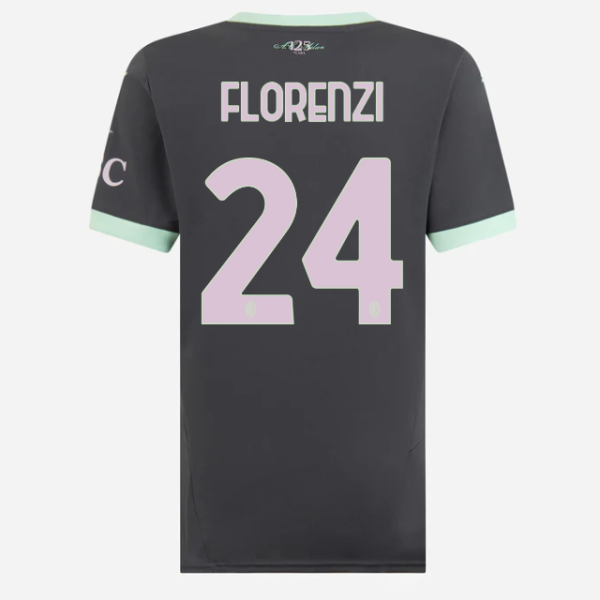 milan third 202425 woman jersey – 24 alessandro florenzi Collection – Official AC Milan Kits Collection - Official AC Milan Kits