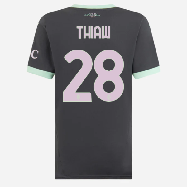 milan third 202425 woman jersey – 28 malick thiaw Collection – Official AC Milan Kits Collection - Official AC Milan Kits