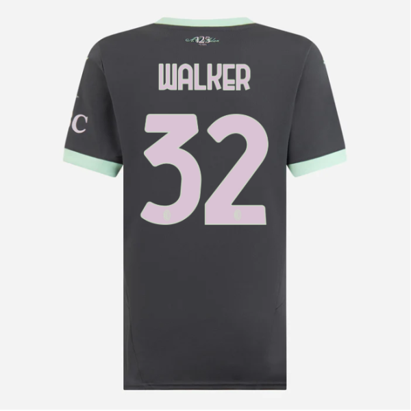 milan third 202425 woman jersey – 32 kyle walker Collection – Official AC Milan Kits Collection - Official AC Milan Kits
