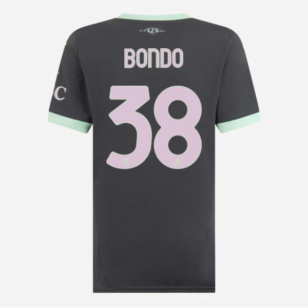 milan third 202425 woman jersey – 38 warren bondo Collection – Official AC Milan Kits Collection - Official AC Milan Kits