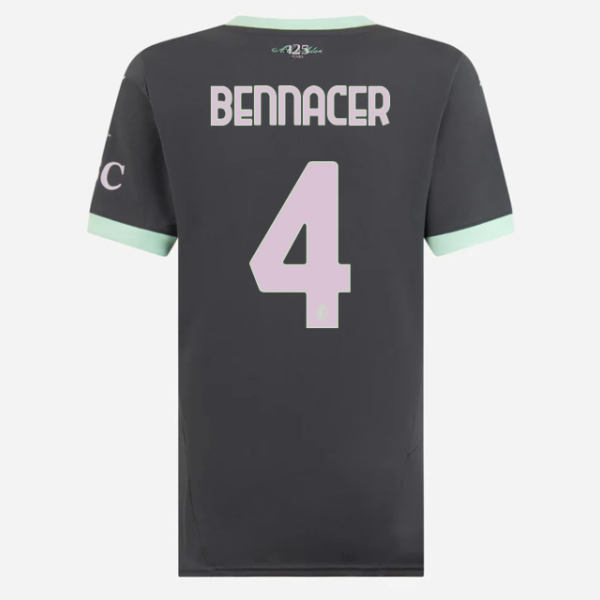 milan third 202425 woman jersey – 4 ismaël bennacer Collection – Official AC Milan Kits Collection - Official AC Milan Kits