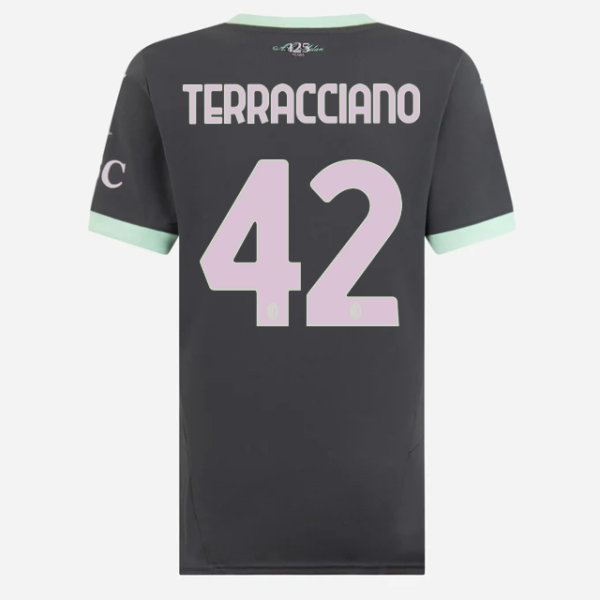 milan third 202425 woman jersey – 42 filippo terracciano Collection – Official AC Milan Kits Collection - Official AC Milan Kits